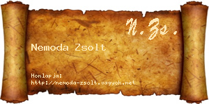 Nemoda Zsolt névjegykártya