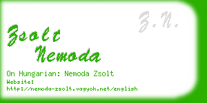 zsolt nemoda business card